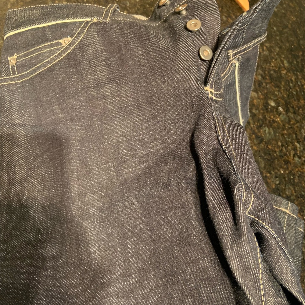 Balenciaga men’s denim jeans dark indigo blue